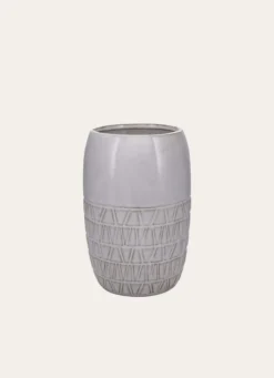 VASE CIME BLANC / GRISE