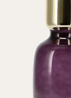 VASE COLORÉ DORÉ VIOLET