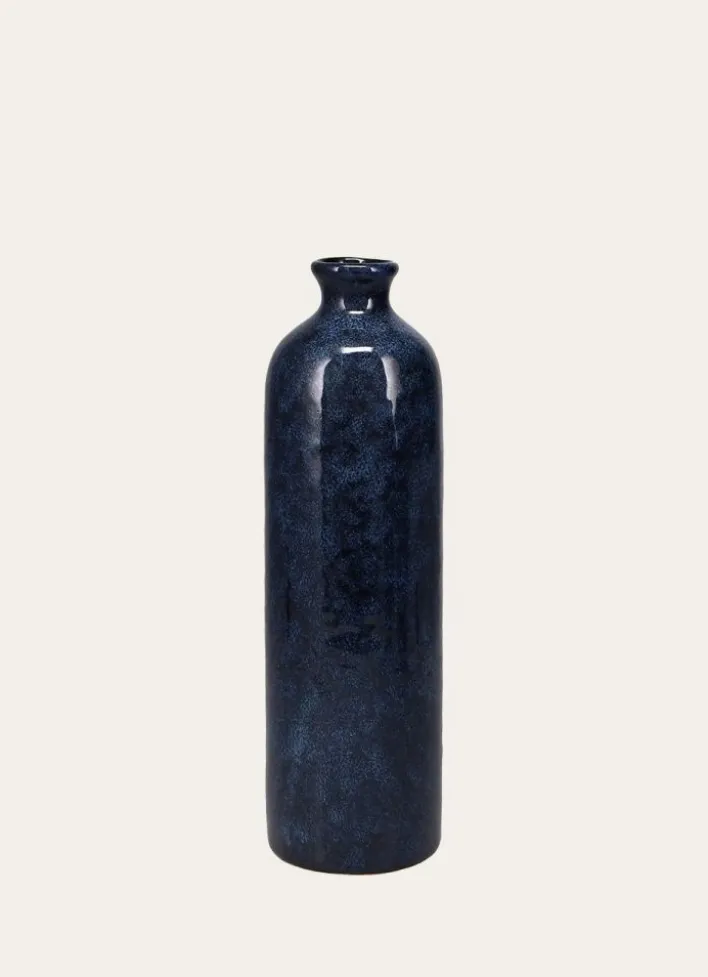 VASE EMAILLÉ EN HAUTEUR BLEU