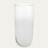 VASE EN VERRE TRANSPARENT FORME ALLONGÉ TRANSPARENT