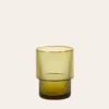 VERRE COLORÉ STRIÉ DESIGN TILLEUL