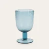 VERRE À PIED BULLÉ LUBERON BLEU PACIFIQUE