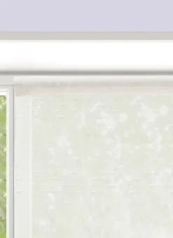 VITRAGE RAYURES HORIZONTALES EN RELIEF 90 X 160CM BLANC