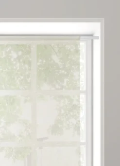 VITRAGE RAYURES HORIZONTALES EN RELIEF 90 X 160CM ECRU