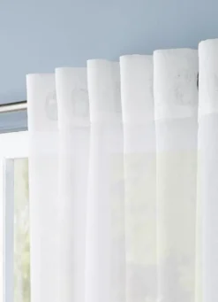 VOILAGE UNI - L300CM BLANC